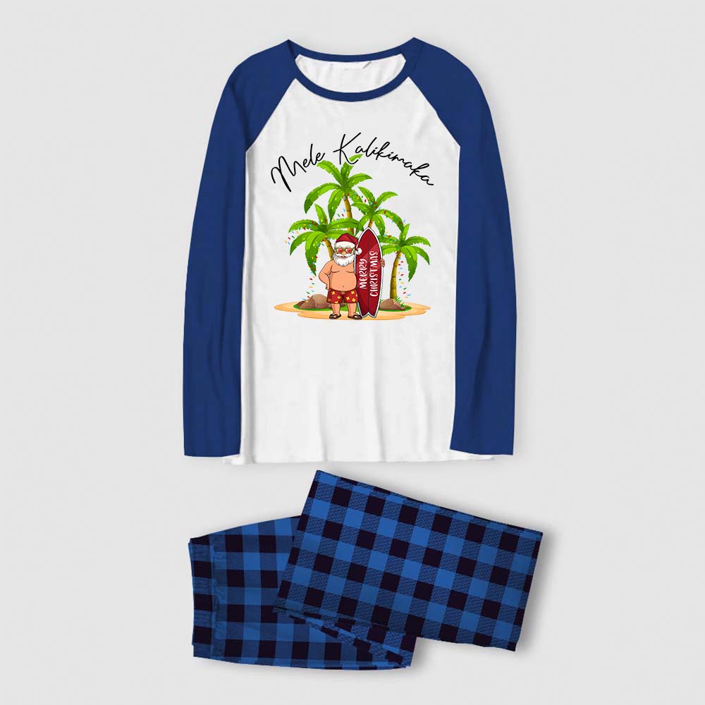 Santa Mele Kalikimaka Hawaiian Family Pajamas Santa Mele Kalikimaka Hawaiian Family Pajamas