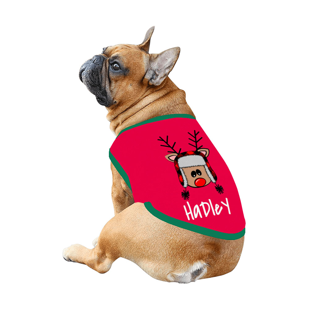 Personalized Reindeer Striped Green And Red Christmas Pajamas With Name Personalized Reindeer Striped Green And Red Christmas Pajamas With Name