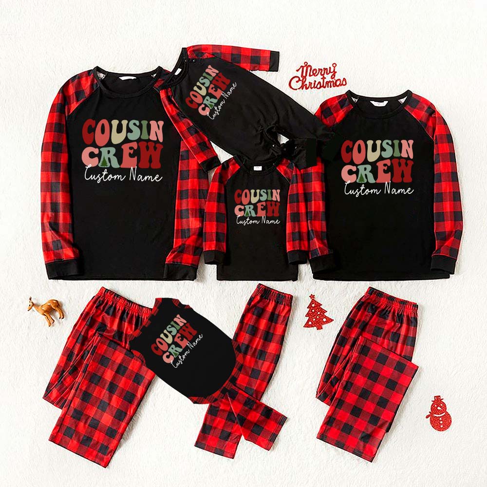 Personalized Cousin Crew Matching Jammies Christmas With Names
