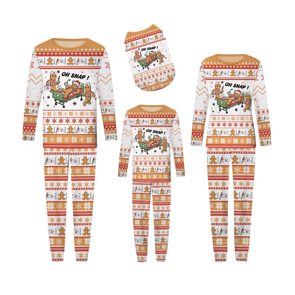 Oh Snap Gingerbread Christmas Family Pajamas Oh Snap Gingerbread Christmas Family Pajamas
