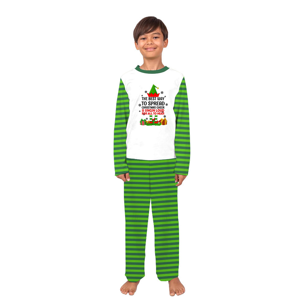 Elf Family Pajamas Christmas Matching With Personalized Sayings Elf Family Pajamas Christmas Matching With Personalized Sayings