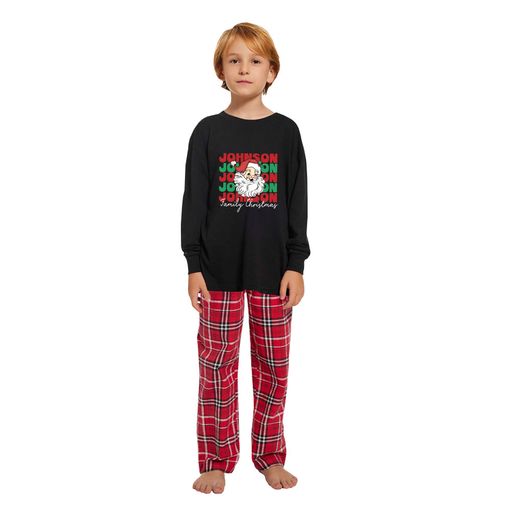Customizable Santa Claus Matching Family Christmas Pajamas Cotton Customizable Santa Claus Matching Family Christmas Pajamas Cotton