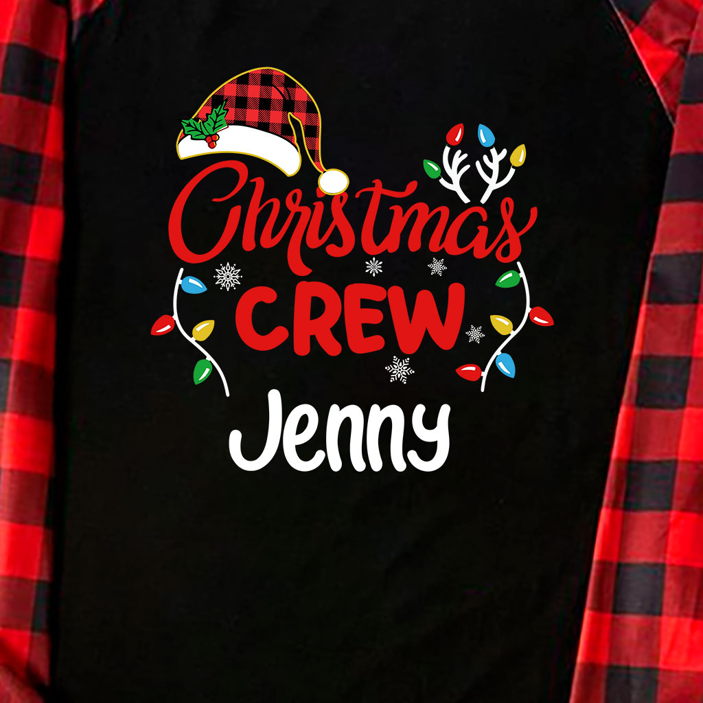 Buffalo Plaid Cousin Crew Christmas Pajamas Black Red