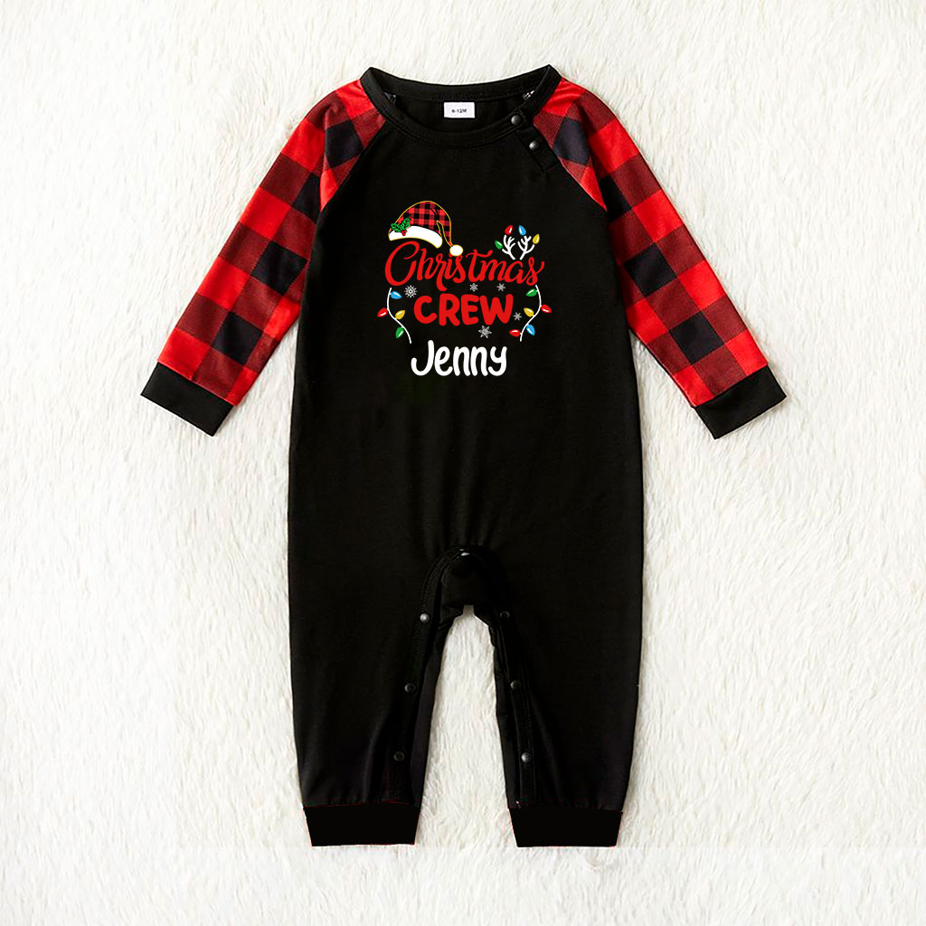 Buffalo Plaid Cousin Crew Christmas Pajamas Black Red