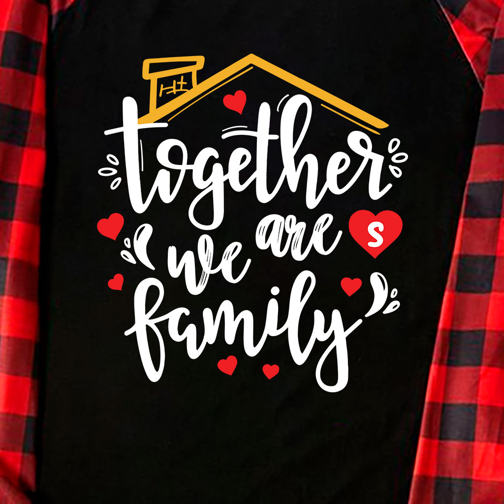 Holiday Christmas Pajamas Saying Together We Are Family