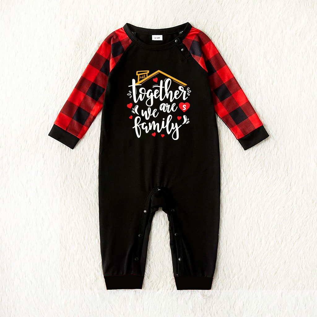 Holiday Christmas Pajamas Saying Together We Are Family