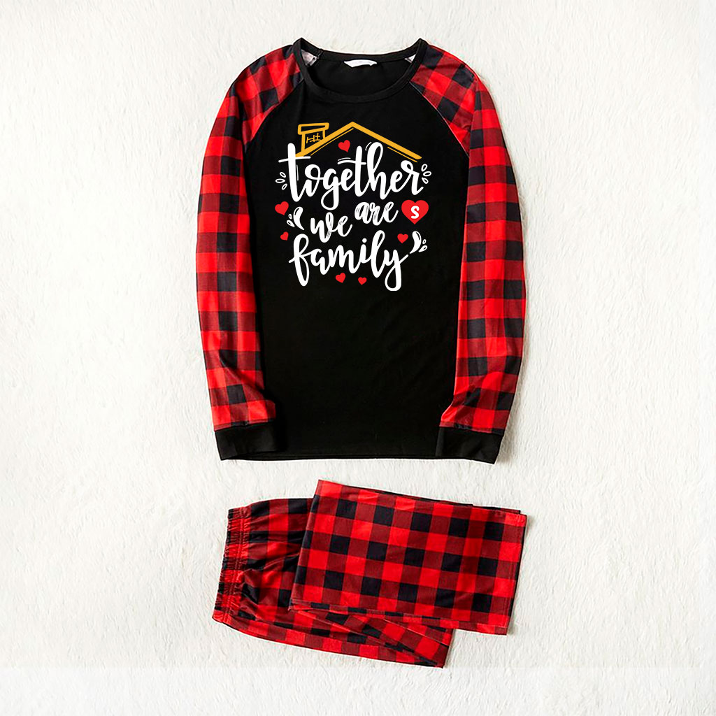 Holiday Christmas Pajamas Saying Together We Are Family