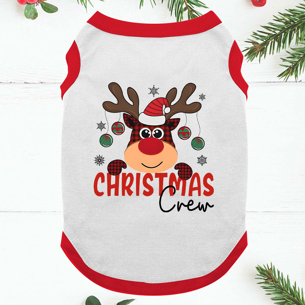Festive Plaid Reindeer Crew Family Christmas Pajamas Festive Plaid Reindeer Crew Family Christmas Pajamas