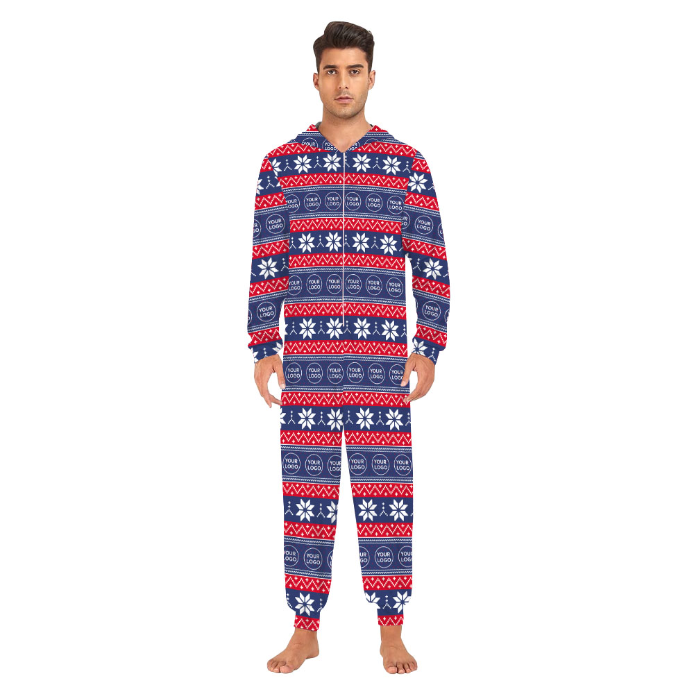 Custom Logo Or Face Christmas Onesie For Family And Dog Custom Logo Or Face Christmas Onesie For Family And Dog