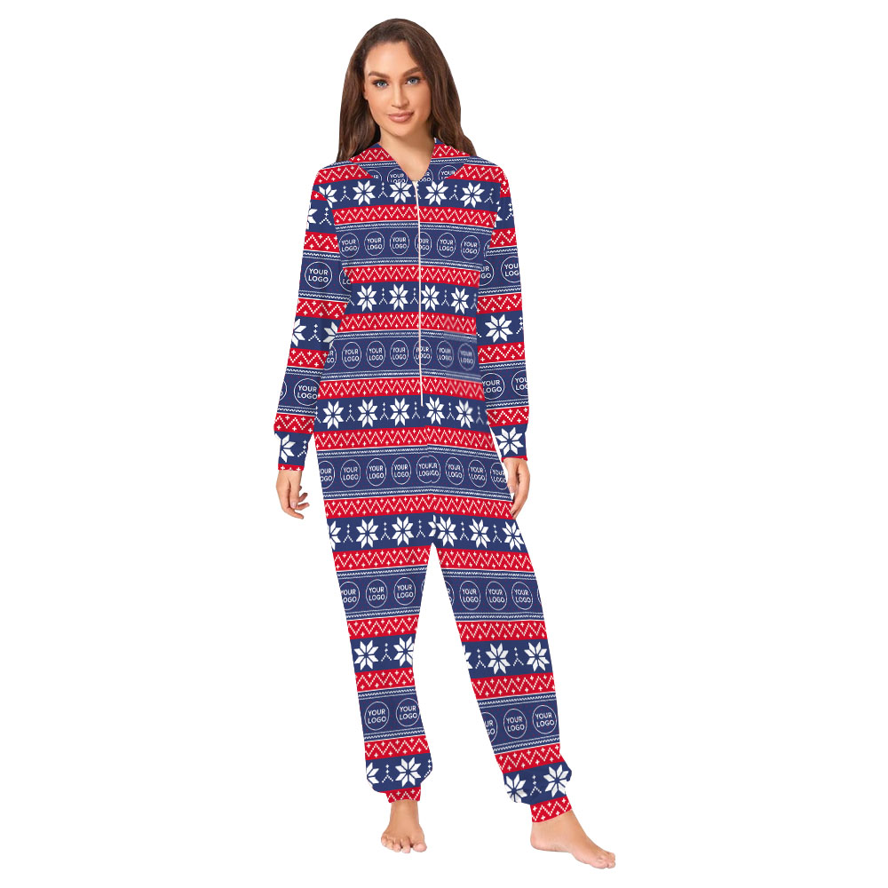 Custom Logo Or Face Christmas Onesie For Family And Dog Custom Logo Or Face Christmas Onesie For Family And Dog