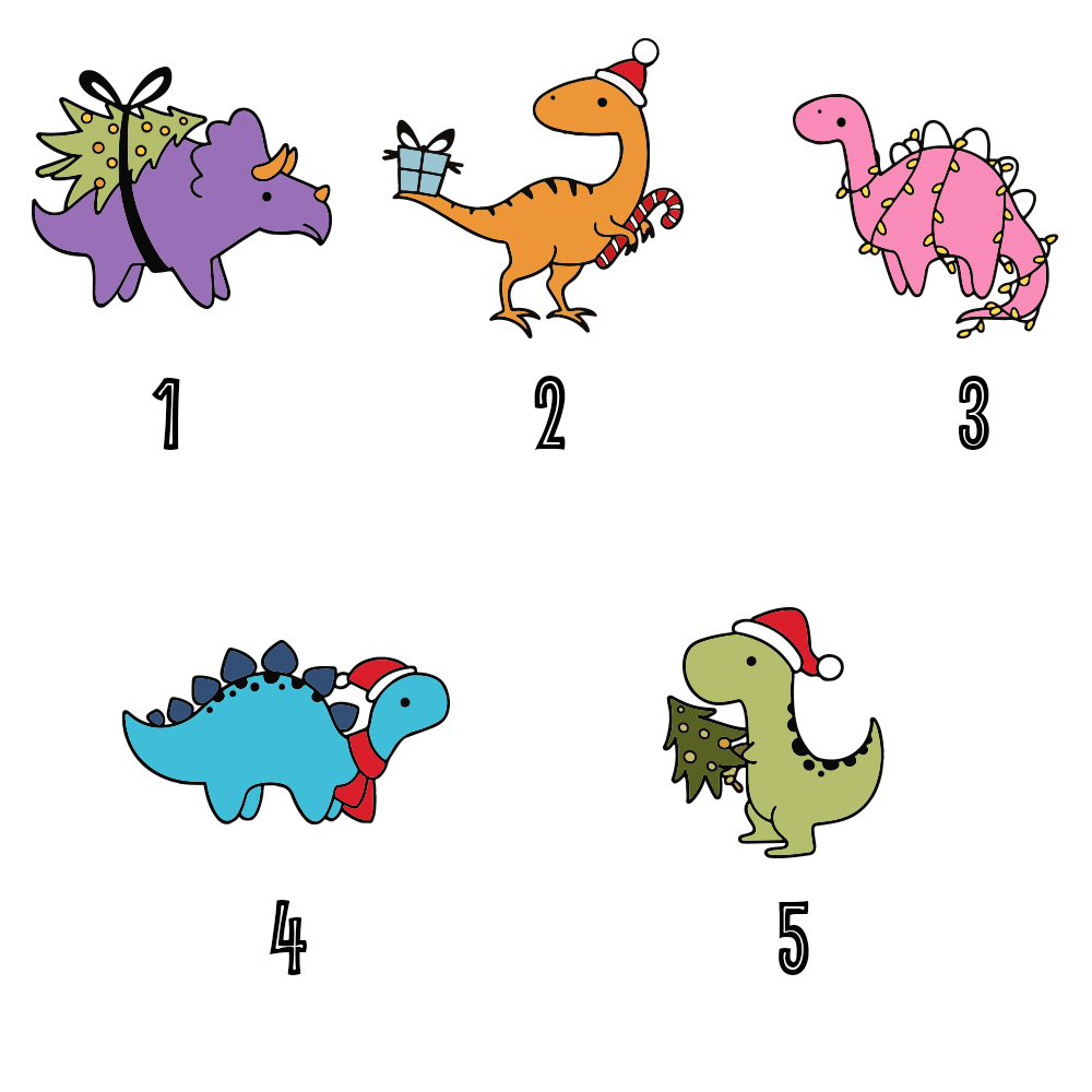 Customized Dinosaur Christmas Pjs For Family Short Sleeves