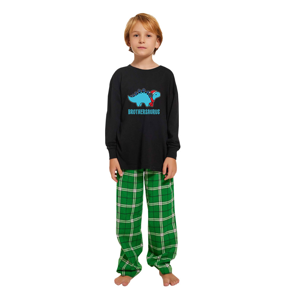 Personalized Dinosaur Christmas Family Pajamas Cotton Personalized Dinosaur Christmas Family Pajamas Cotton