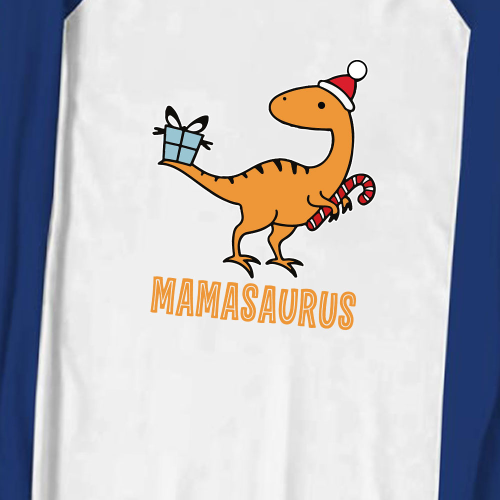 Custom Matching Family Christmas Pajamas Dinosaur Design
