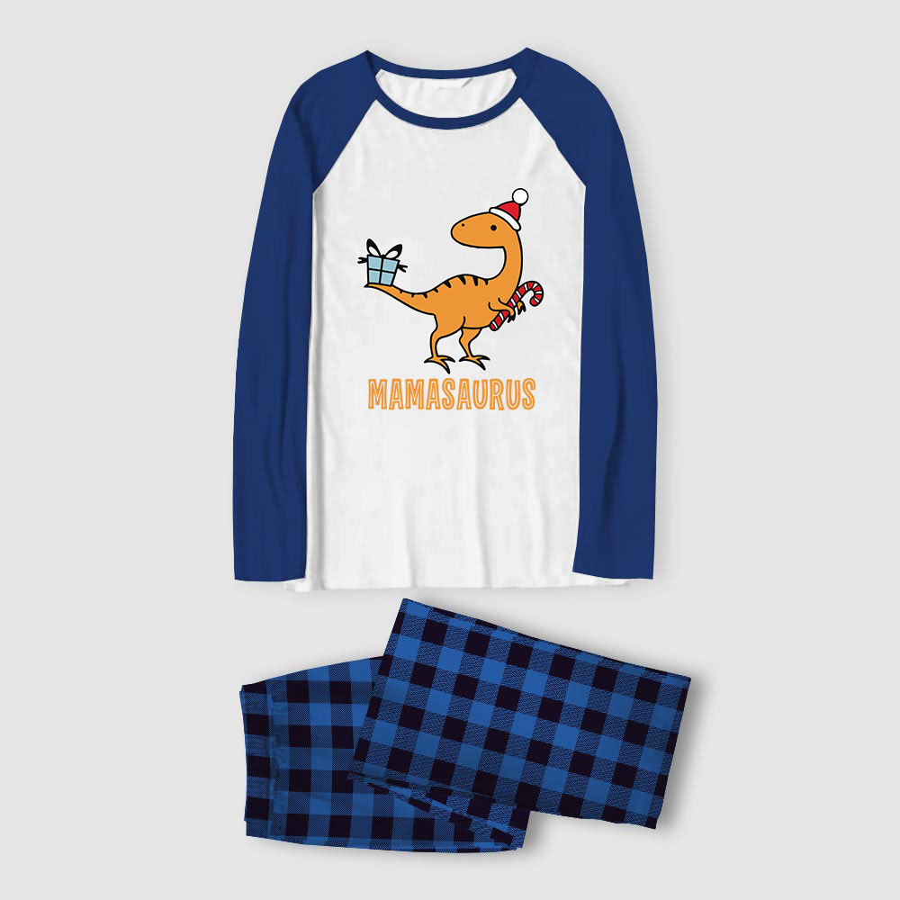 Custom Matching Family Christmas Pajamas Dinosaur Design