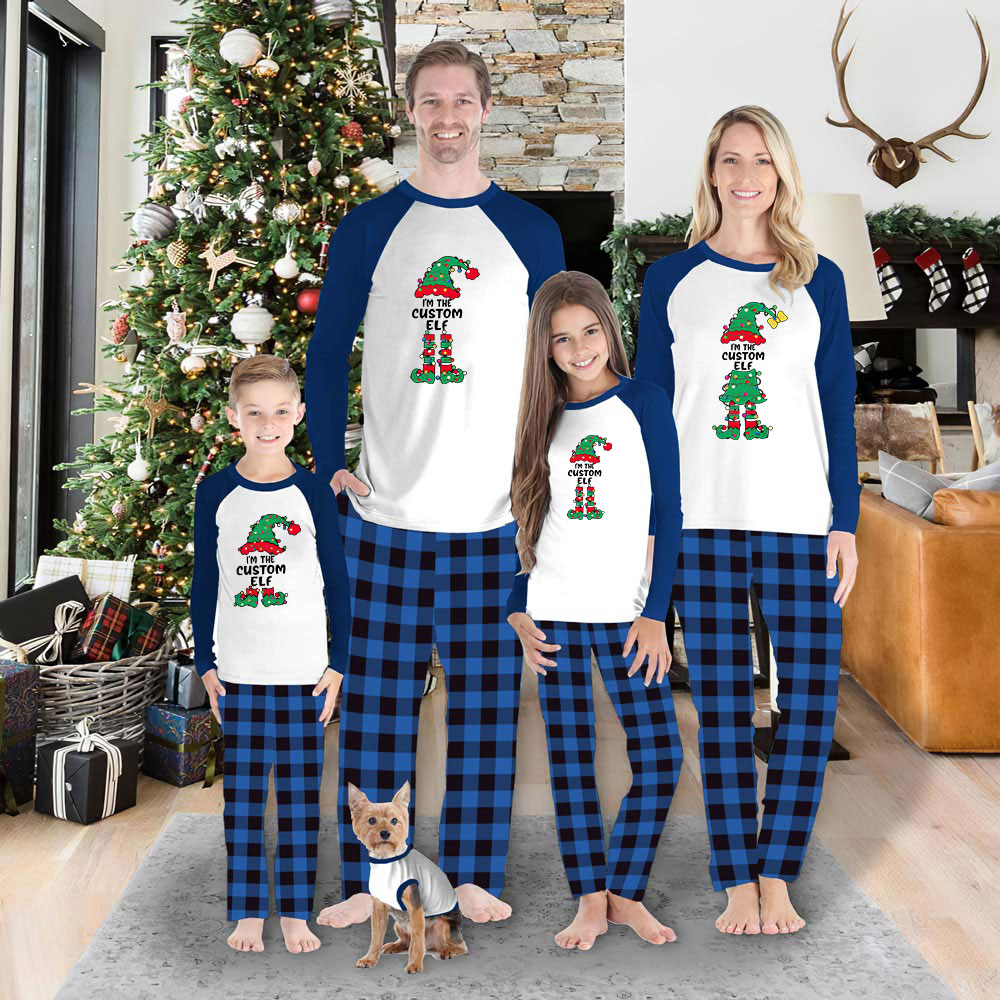Personalized Name Elf Christmas Pajamas With Plus Size Personalized Name Elf Christmas Pajamas With Plus Size