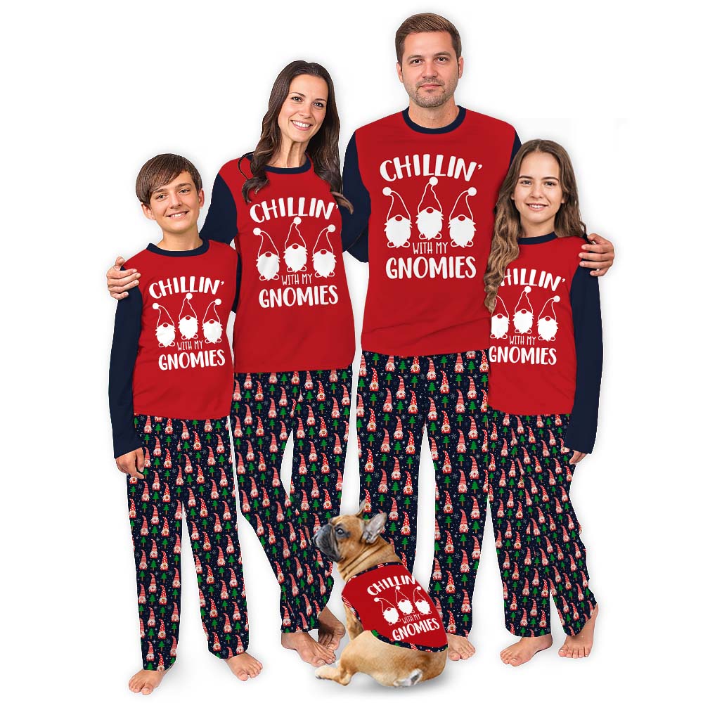 Gnome Red Matching Family Jammies For Christmas
