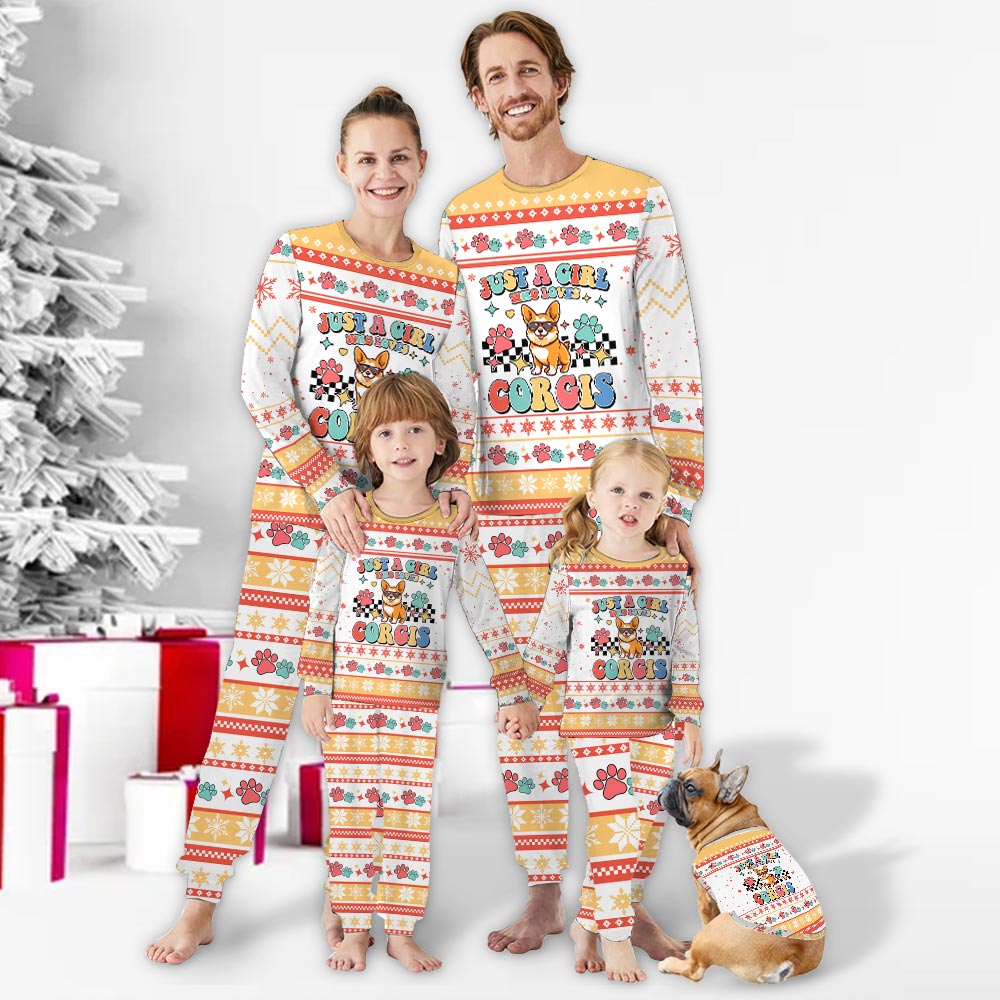 Custom Pet Face Christmas Pajamas Fair Isle Custom Pet Face Christmas Pajamas Fair Isle