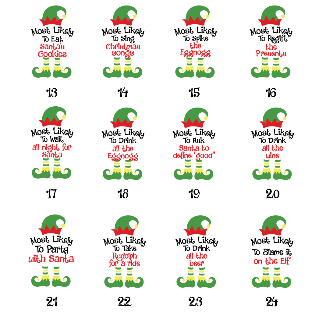 Most Likely Elf Striped Christmas Holiday Pajamas For Group Most Likely Elf Striped Christmas Holiday Pajamas For Group