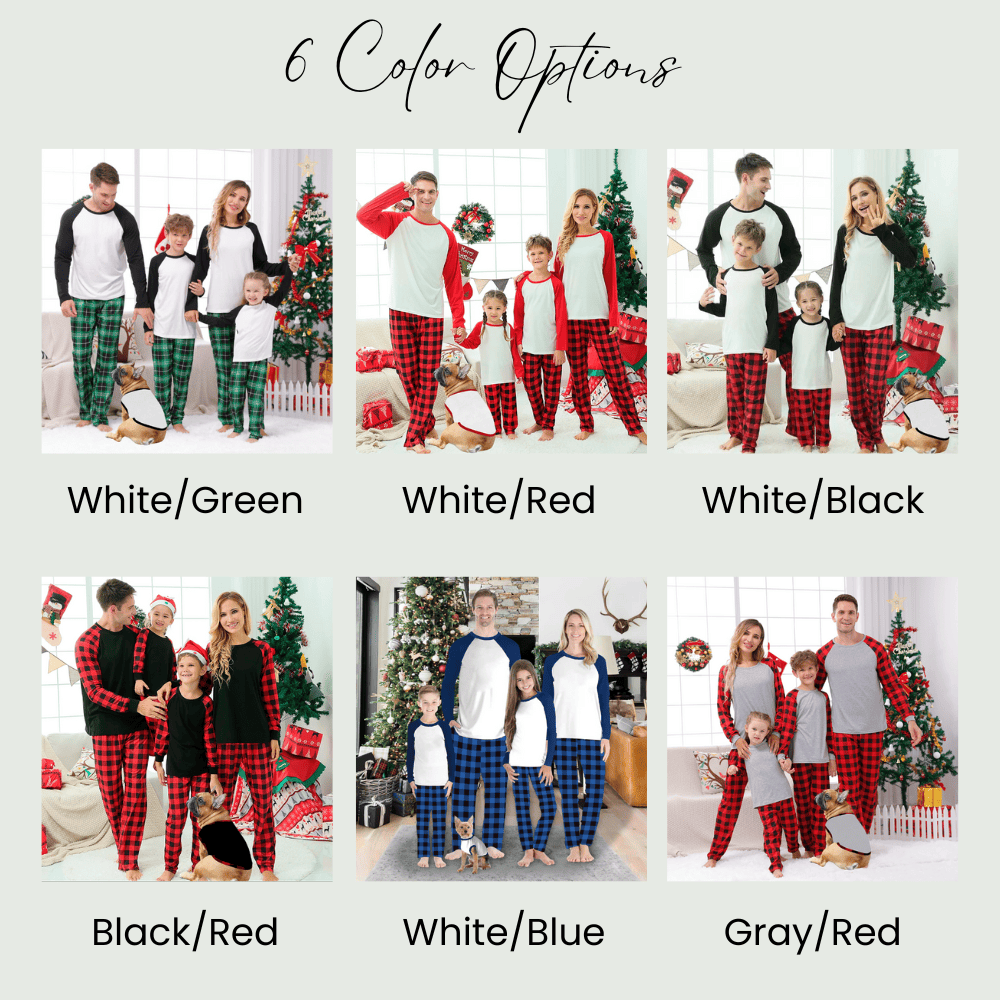 Personalized Red-Nosed Reindeer Christmas Pjs With Name