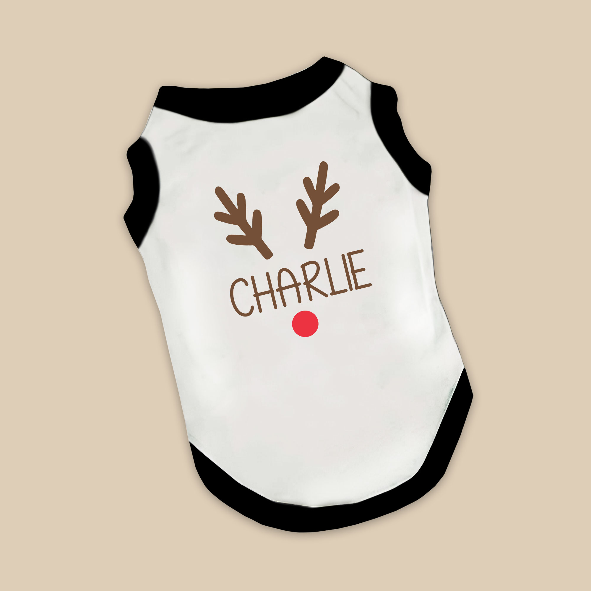 Personalized Red-Nosed Reindeer Christmas Pjs With Name