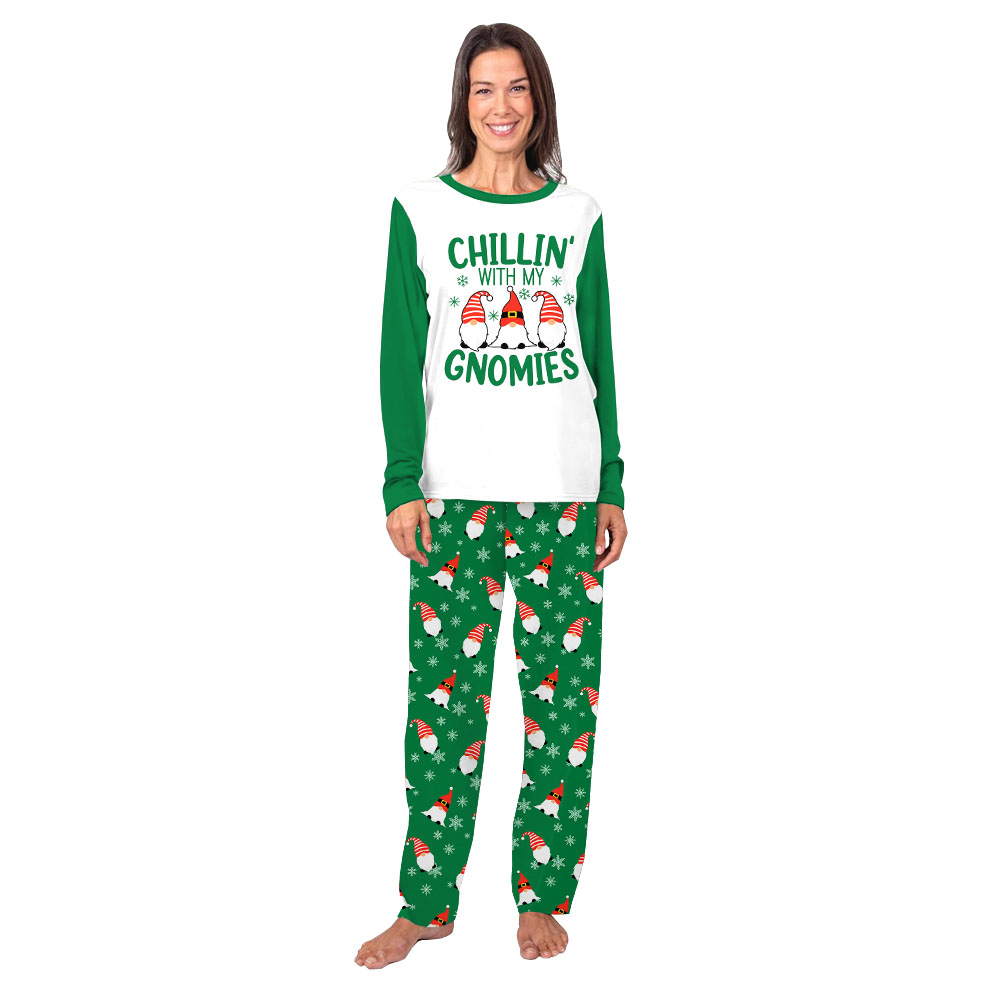 Chilling Gnome Christmas Holiday Pajamas For Family And Dog Chilling Gnome Christmas Holiday Pajamas For Family And Dog