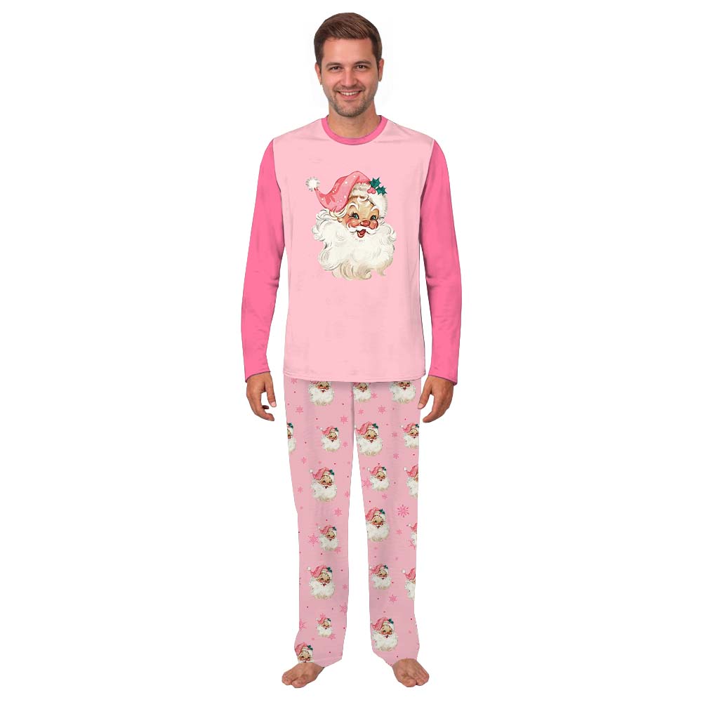 Vintage Santa Pink Matching Family Christmas Jammies Vintage Santa Pink Matching Family Christmas Jammies
