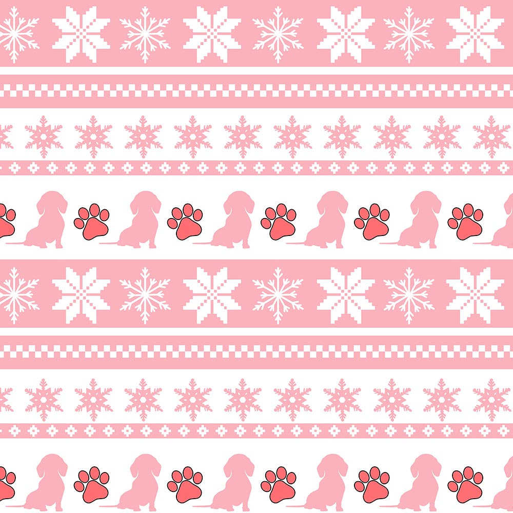 Pink Dog Theme Christmas Pajamas For Dachshunds Lover Pink Dog Theme Christmas Pajamas For Dachshunds Lover