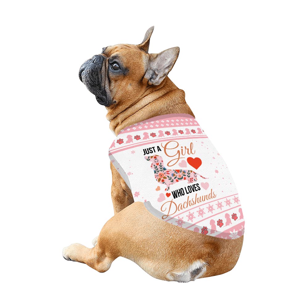 Pink Dog Theme Christmas Pajamas For Dachshunds Lover Pink Dog Theme Christmas Pajamas For Dachshunds Lover