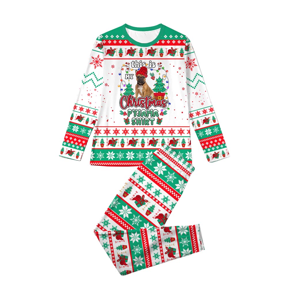 Custom Pet Face Matching Family Christmas Pjs Custom Pet Face Matching Family Christmas Pjs