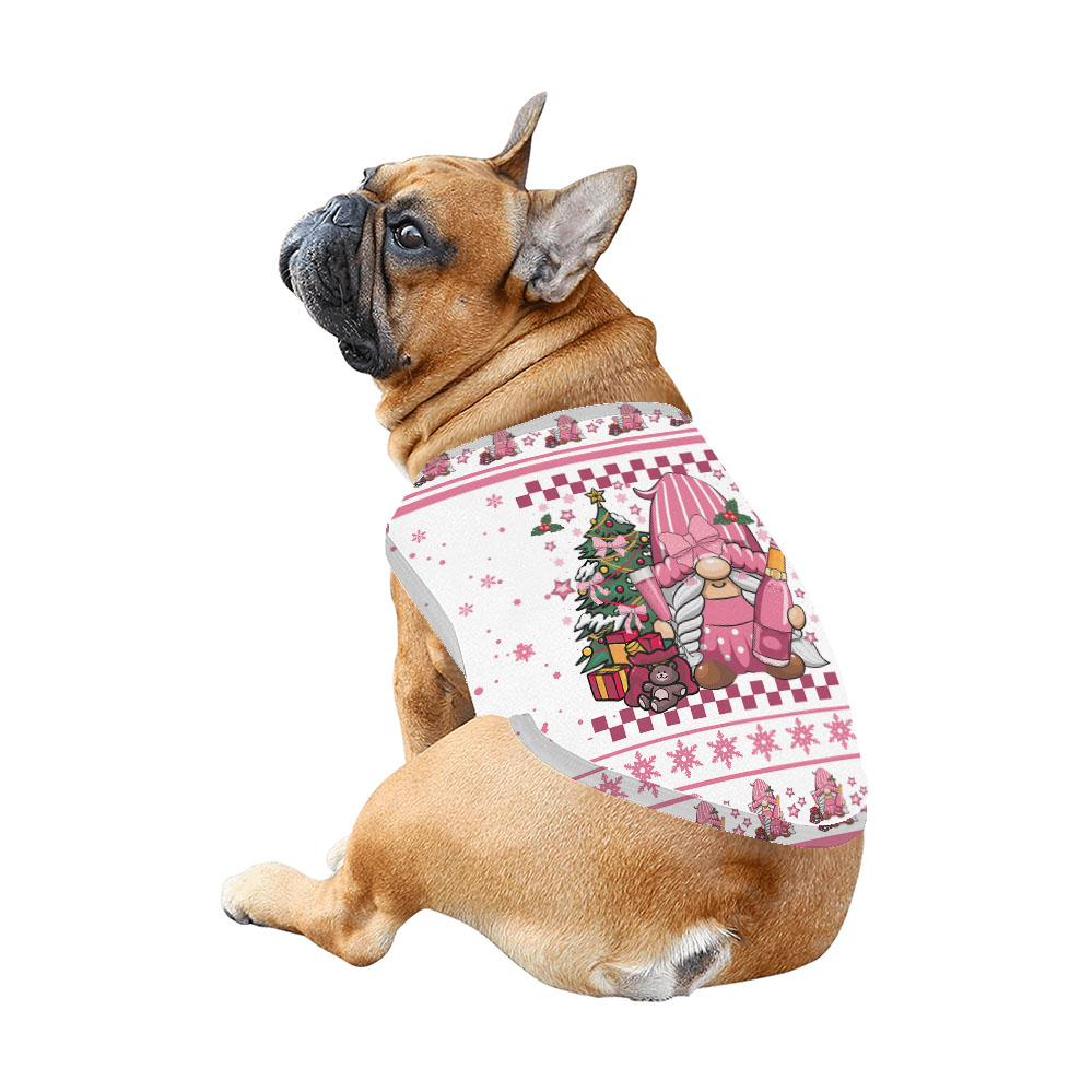 Gnome Cheer Pink Family Christmas Pajamas With Dog Gnome Cheer Pink Family Christmas Pajamas With Dog