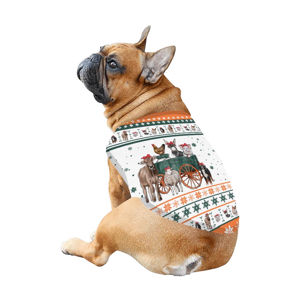 Christmas Farm Matching Family Jammies Including Dog Christmas Farm Matching Family Jammies Including Dog