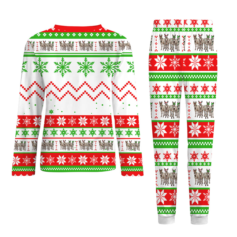 Christmas Donkey Family Matching Pajamas Christmas Donkey Family Matching Pajamas