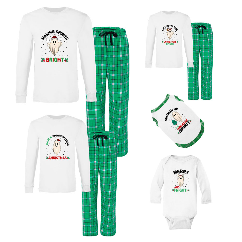 Spooky Ghost Halloween Christmas Pjs Cotton Spooky Ghost Halloween Christmas Pjs Cotton