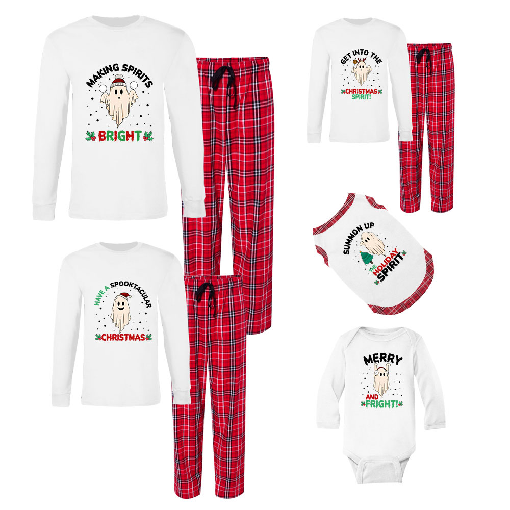 Spooky Ghost Halloween Christmas Pjs Cotton Spooky Ghost Halloween Christmas Pjs Cotton