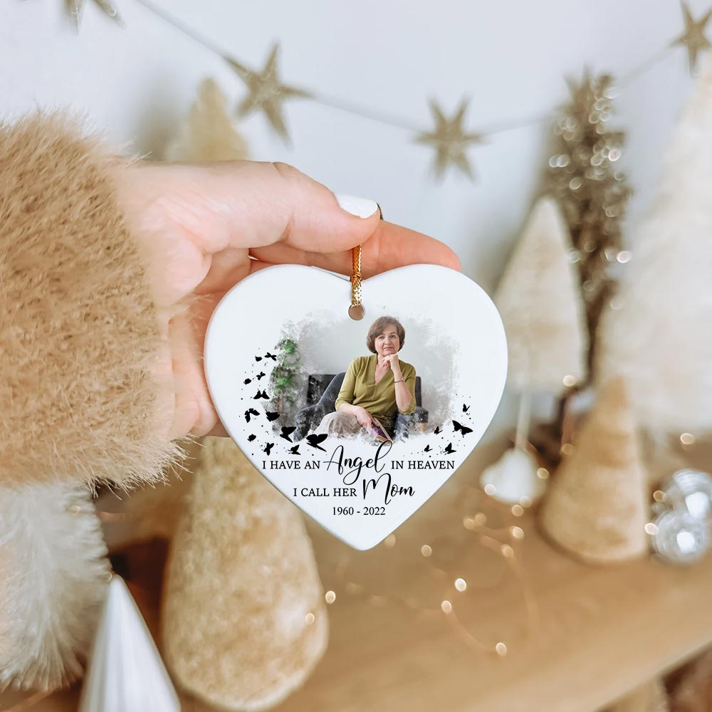 Personalized Angel In Heaven Mom Christmas Ornament Personalized Angel In Heaven Mom Christmas Ornament