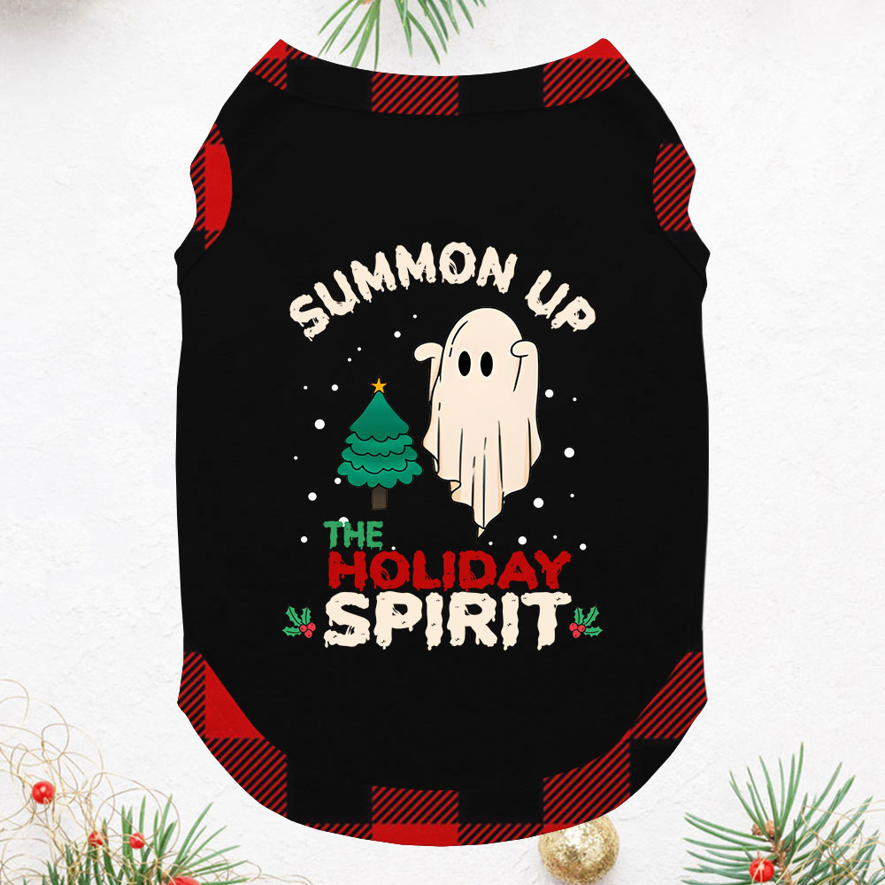 Festive Ghosts Halloween Christmas Pajamas Short Sleeves Festive Ghosts Halloween Christmas Pajamas Short Sleeves