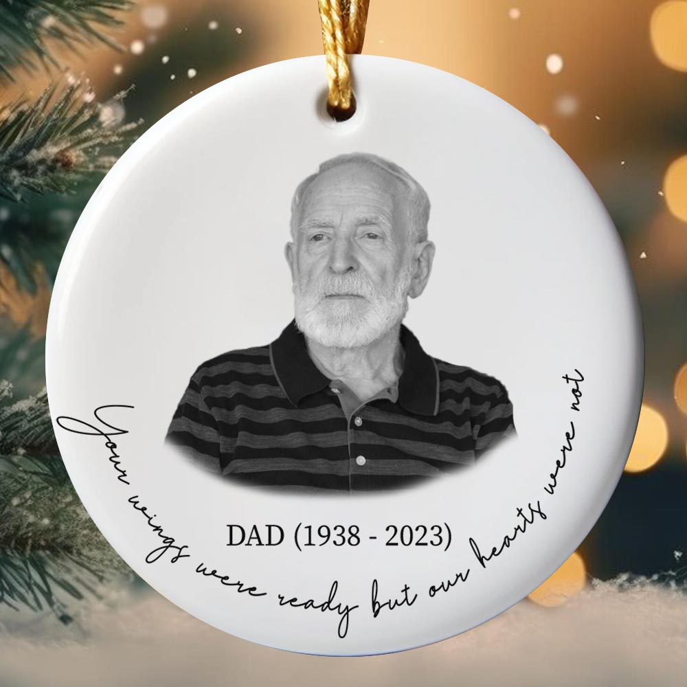 Personalized Memorial Christmas Ornament Dad Personalized Memorial Christmas Ornament Dad