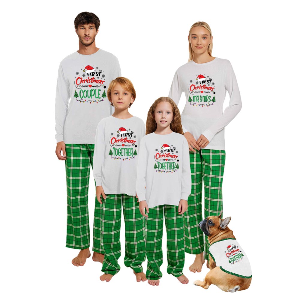 Custom First Married Christmas Pajamas Cotton Custom First Married Christmas Pajamas Cotton