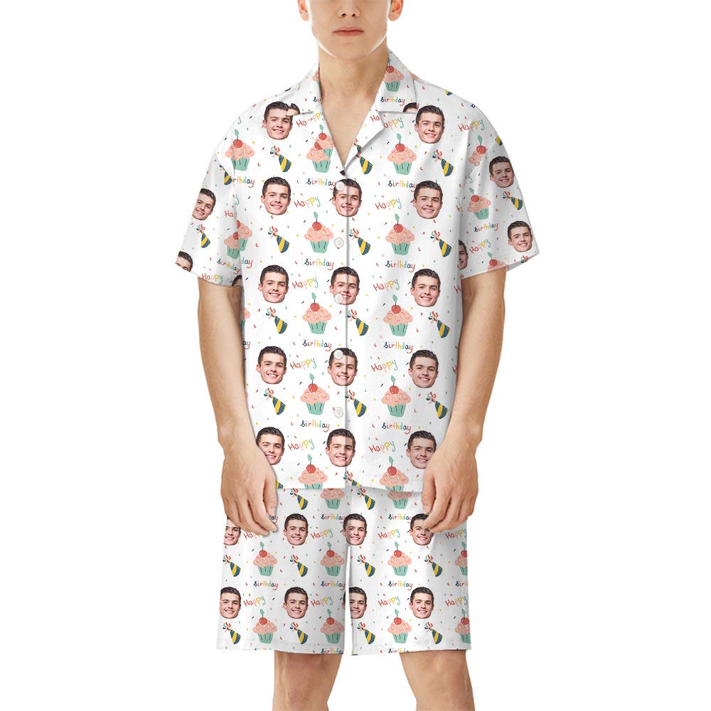 Happy Birthday Custom Pajamas With Faces Happy Birthday Custom Pajamas With Faces