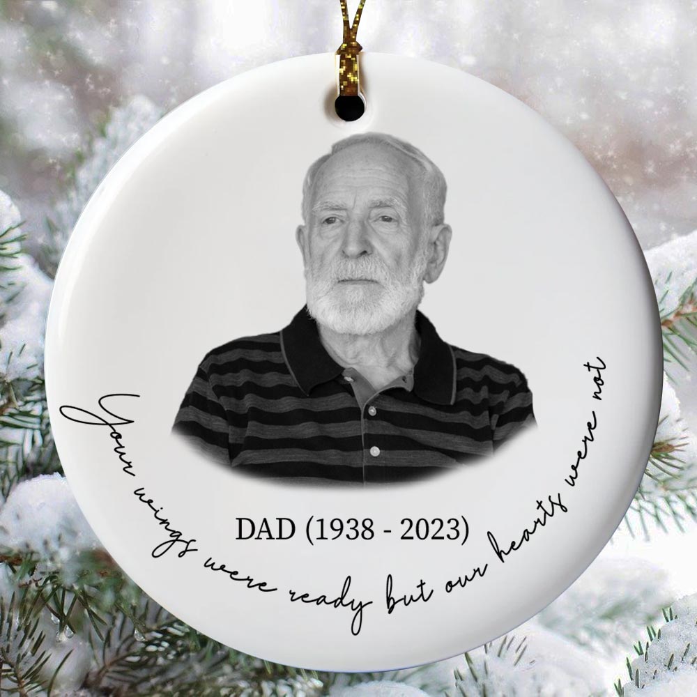 Personalized Memorial Christmas Ornament Dad Personalized Memorial Christmas Ornament Dad
