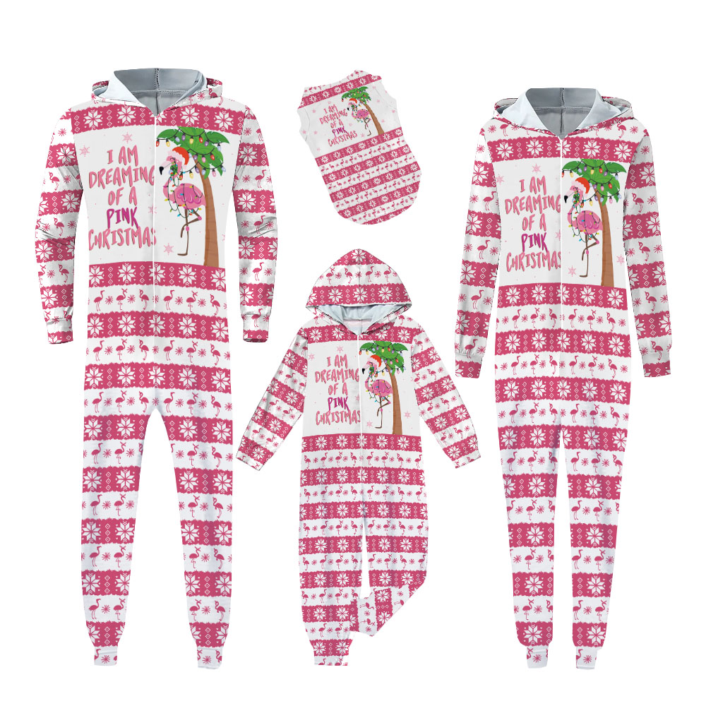 Pink Flamingo Christmas Onesie Adults And Kids Pink Flamingo Christmas Onesie Adults And Kids