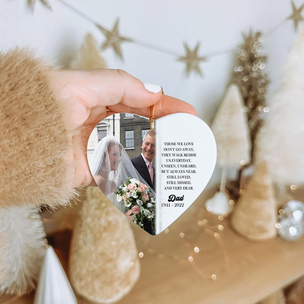 Customizable Memorial Dad Christmas Ornament Customizable Memorial Dad Christmas Ornament