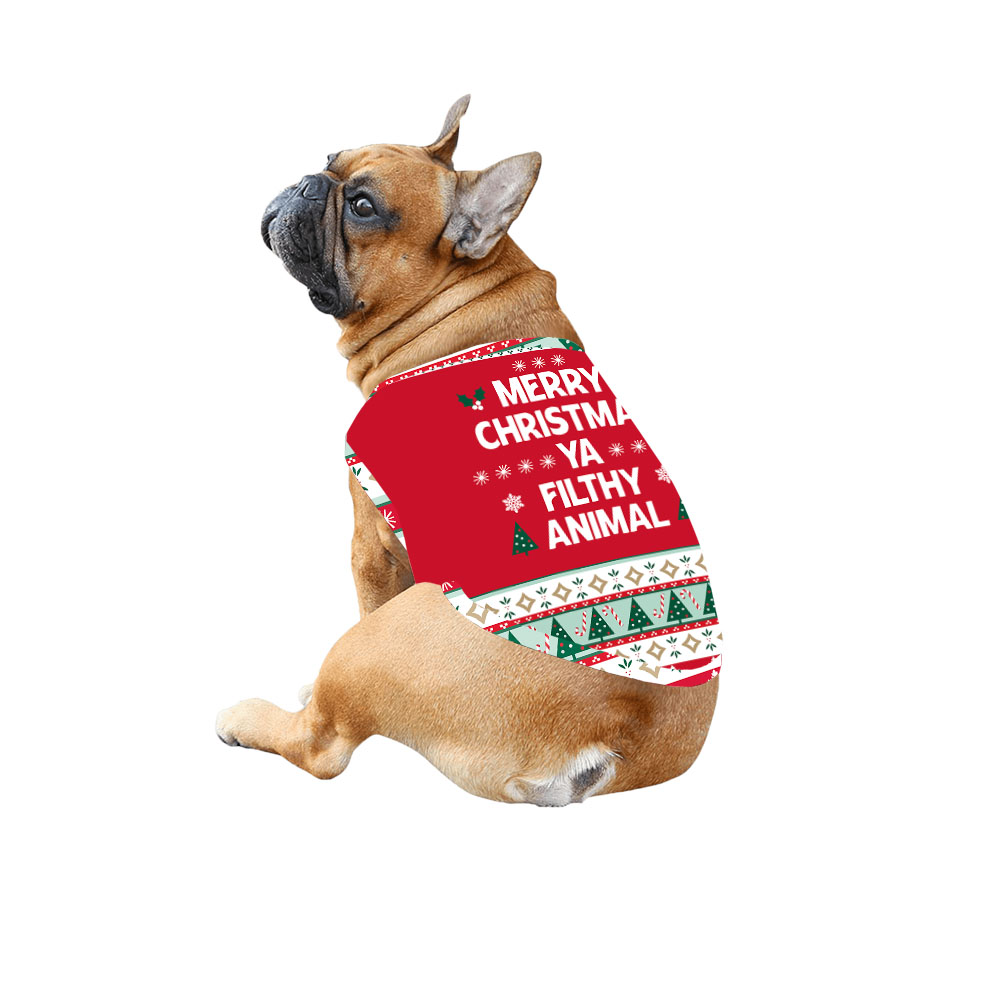 Ya Filthy Animal Christmas Onesie For Family And Dog Ya Filthy Animal Christmas Onesie For Family And Dog