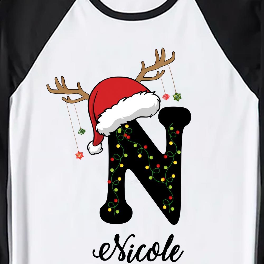 Custom Christmas Pajamas With Initials And Names Custom Christmas Pajamas With Initials And Names