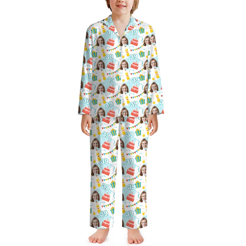 Custom Your Birthday Pajamas With Face And Age Custom Your Birthday Pajamas With Face And Age