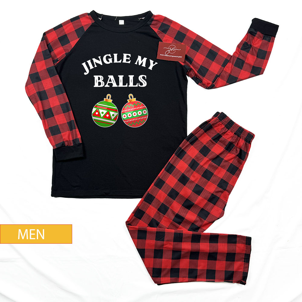 Jingle My Ball Shake My Present Christmas Pajamas For Couples