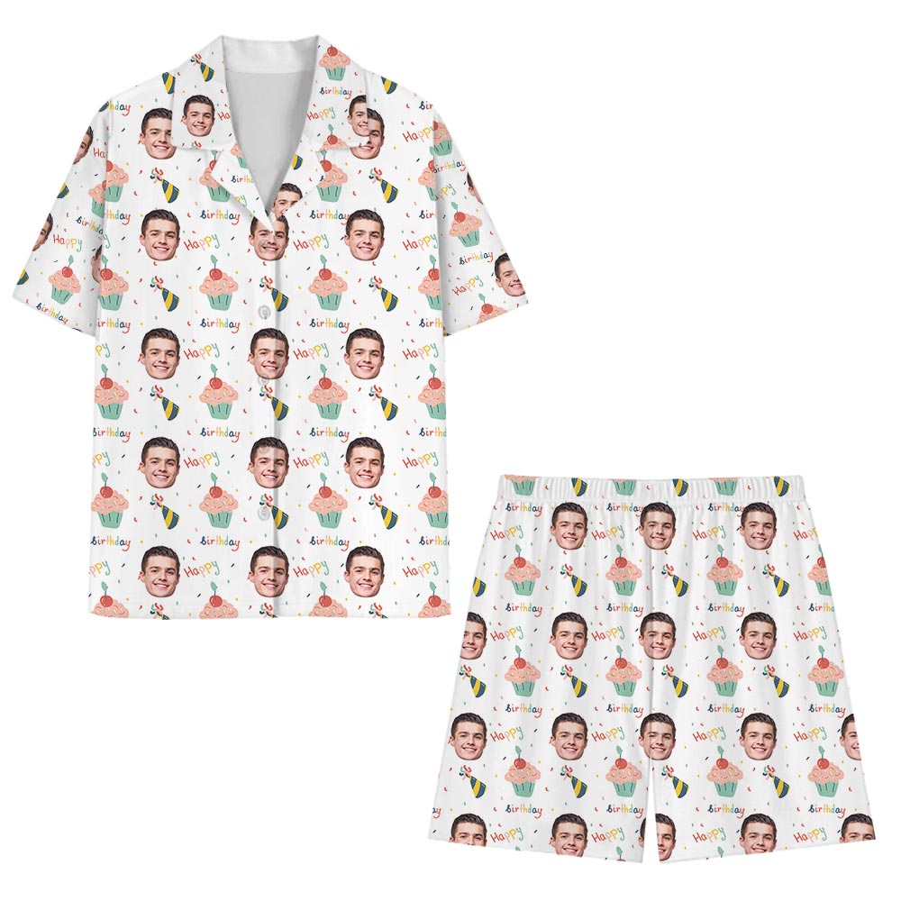 Happy Birthday Custom Pajamas With Faces Happy Birthday Custom Pajamas With Faces