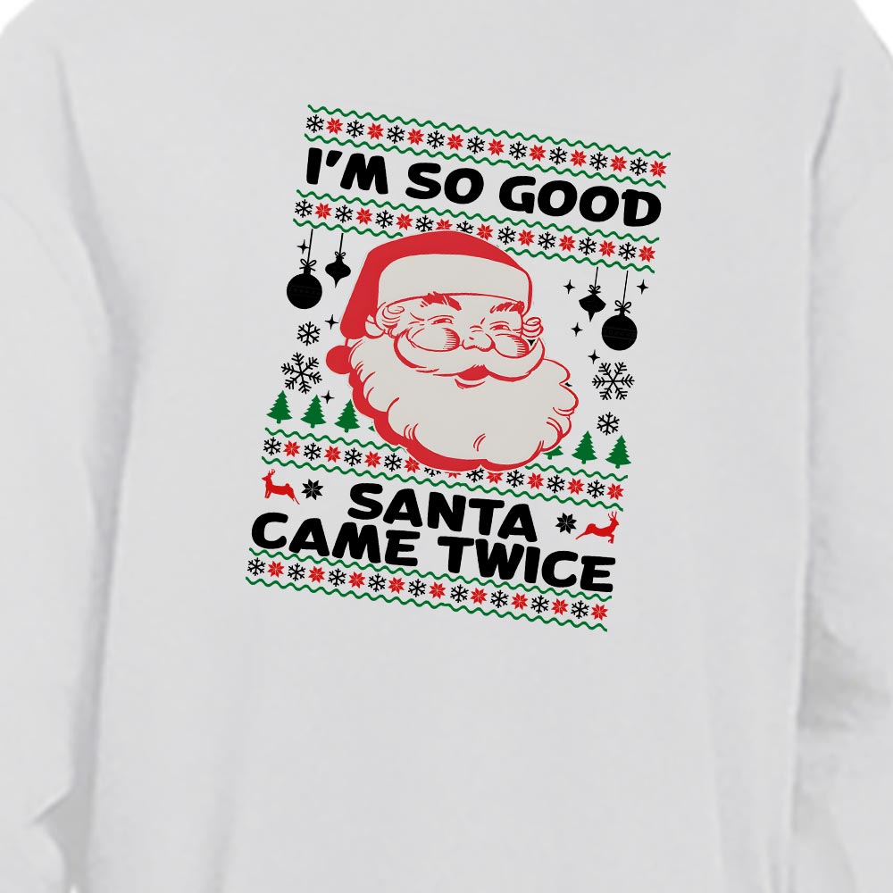 Santa Claus Christmas Jammies With Jokes Cotton Santa Claus Christmas Jammies With Jokes Cotton