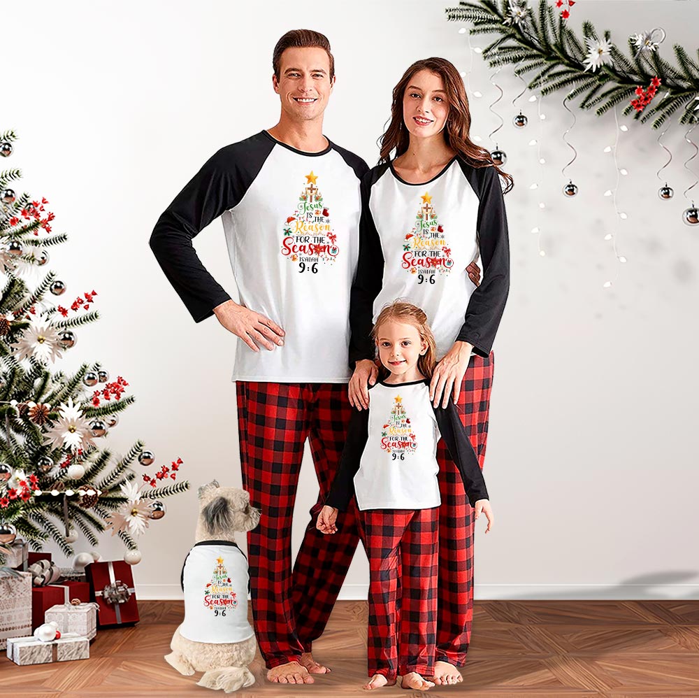 Religious Christmas Family Pajamas Jesus Is The Reason Religious Christmas Family Pajamas Jesus Is The Reason