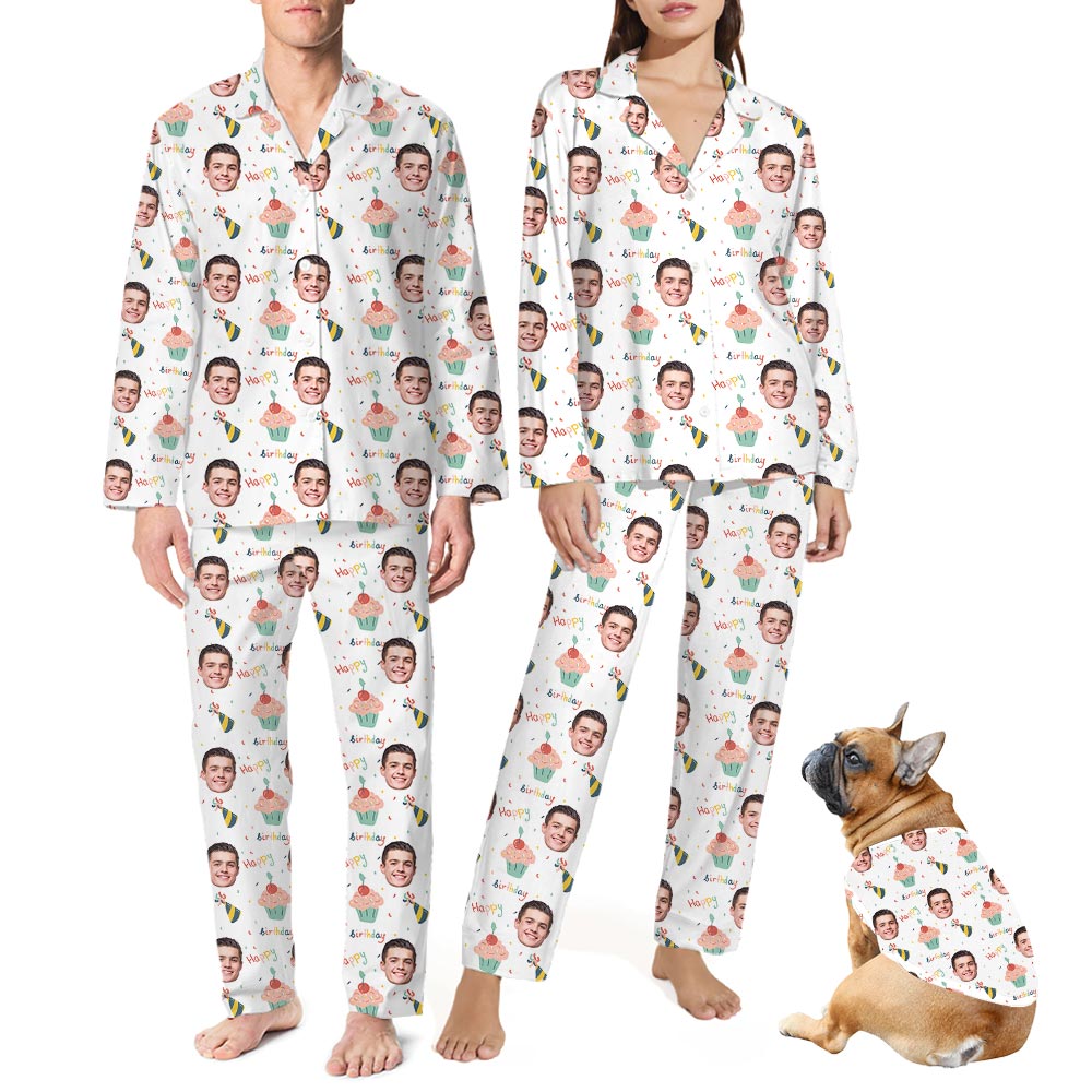 Customizable Birthday Pajamas With Your Own Face Customizable Birthday Pajamas With Your Own Face